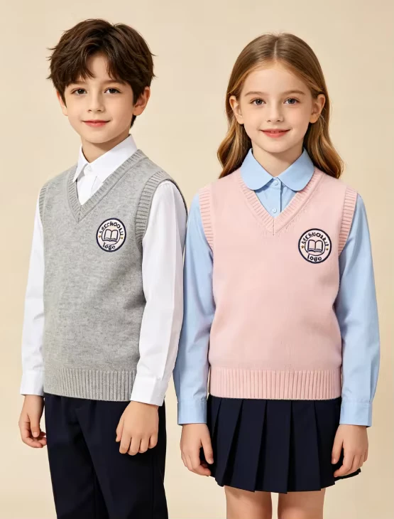 Custom-Knit-Cardigans-for-Elementary-School-Students-in-Europe-and-the-U