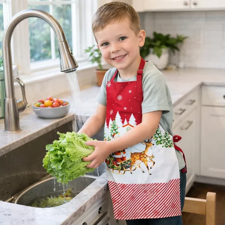 Custom-LOGO-Bulk-Supplier-Cotton-Childrens-Adjustable-Waterproof-Eco-Friendly-Durable-Apron-for-School-Uniform-Use