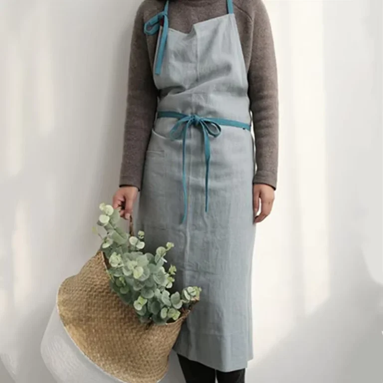 Custom-LOGO-Cotton-Linen-Apron-OEM-Kitchen-Cooking-Caf-Work-Bib-Bulk-Factory