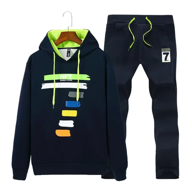 Custom-Letter-Print-Two-Piece-Outfit-Sportswear-Suits-Set-for-Men-School-Uniform-Tracksuit