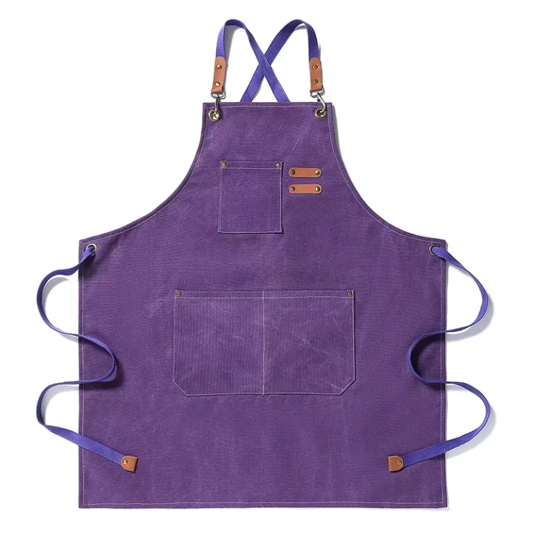 Custom-Logo-Canvas-Chef-Cottons-Waiter-Unisex-Uniform-Cooking-Kitchen-Bar-Aprons-Work-Long-Commercial-Cafe-Restaurant-Aprons