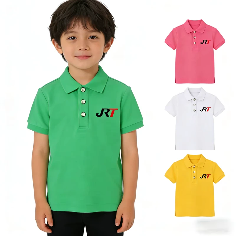 Custom-Logo-Casual-Kids-Polo-Shirt-Unisex-Childrens-100-Cotton-Short-Sleeve-Polo-Customizable-Colors-for-School-Activities