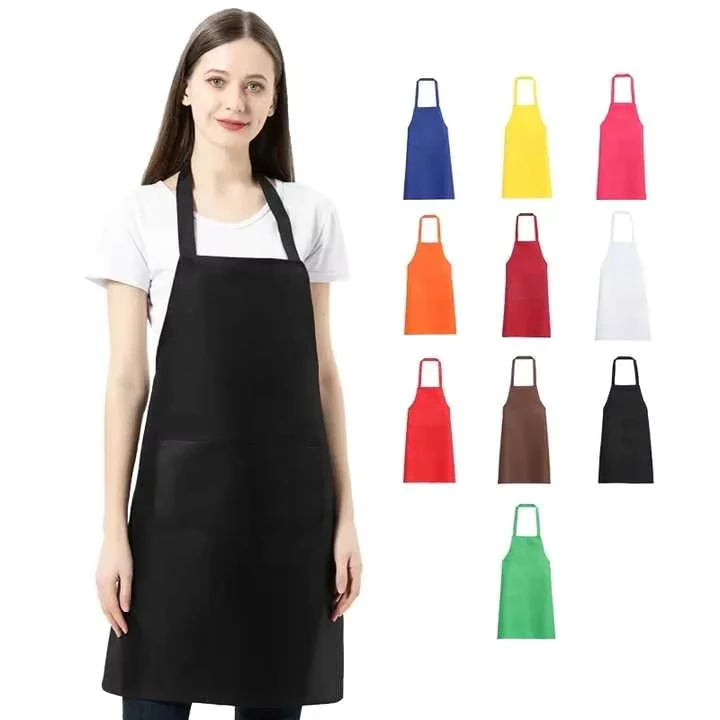 Custom-Logo-Chef-Cooking-Aprons-Cafe-Restaurants-Kitchen-Apron