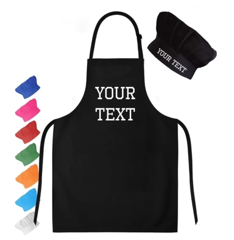 Custom-Logo-Childrens-Mini-Sleeved-Apron-Waterproof-Eco-Friendly-Washable-Polyester-Cotton-Classic-1-4-Pockets-Garden-School