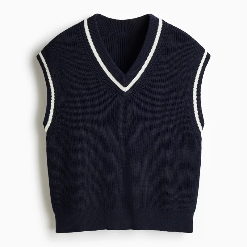 Custom-Logo-Design-Fashion-Men-Knit-Bottom-Sweater-Customized-V-Neck-Knit-School-Uniform-Sweater-Vest