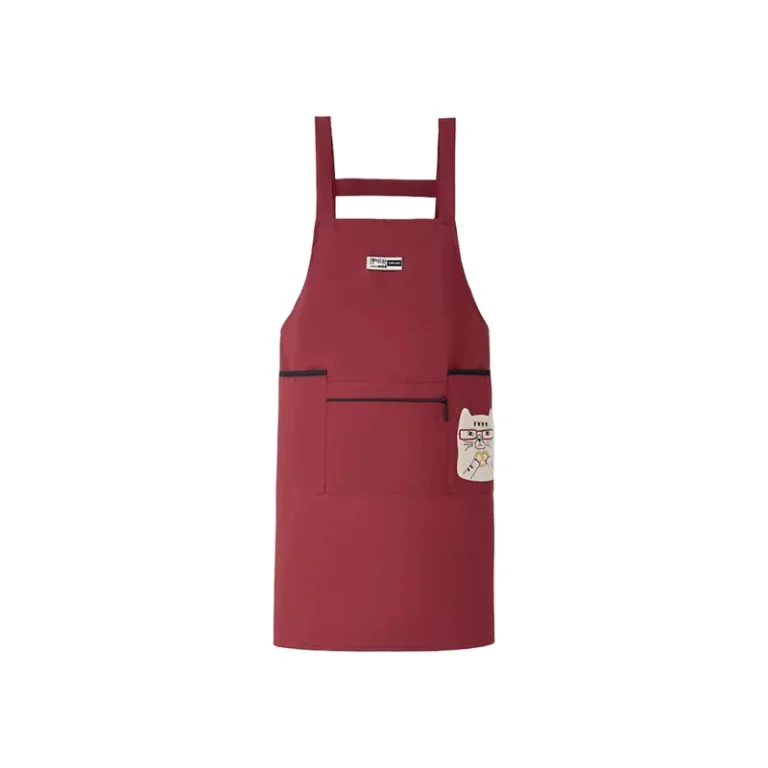 Custom-Logo-Eco-friendly-Durable-Washable-Oilproof-Waterproof-Polyester-Kitchen-Apron-Hang-Neck-Chef-Cooking-Pockets-Crafting