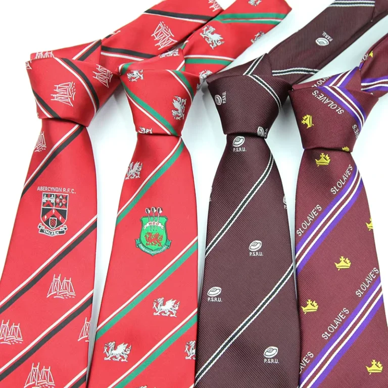 Custom-Logo-Formal-Red-Maroon-Striped-Polyester-Necktie-for-School-Uniforms-Durable-Breathable