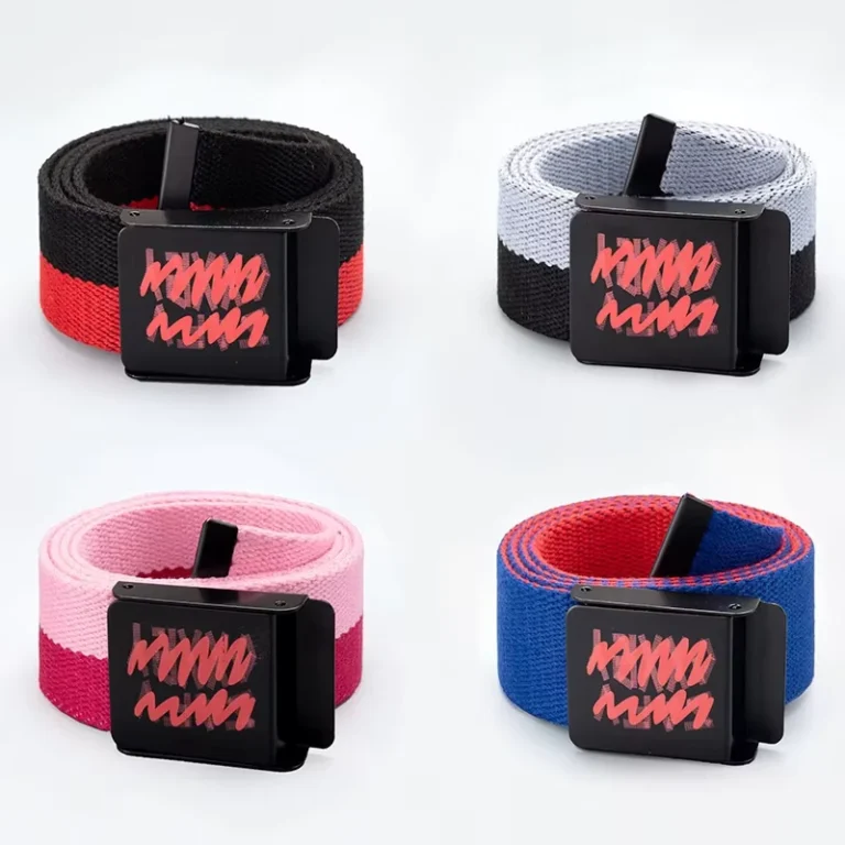 Custom-Logo-Jacquard-Canvas-Casual-Polyester-Belt-with-Printed-Iron-Buckle-Fabric-Belt