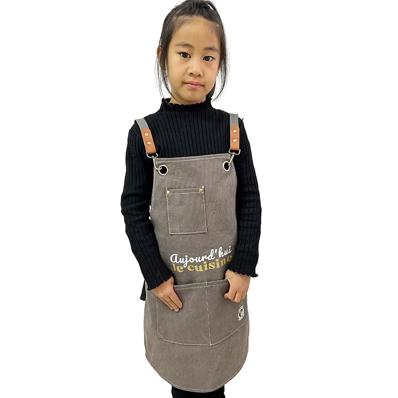 Custom-Logo-Kitchen-Chef-Cooking-Childrens-Apron-Cute-Kids-Apron-for-School-Painting