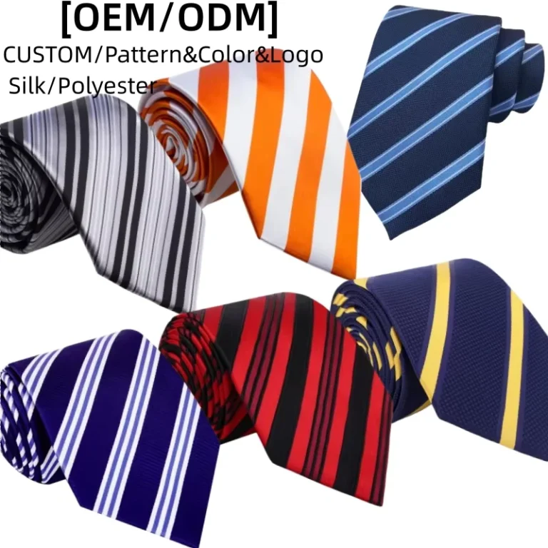 Custom-Logo-Mens-Striped-Ties-Eco-Friendly-Durable-Polyester-Jacquard-Weaving-Casual-Party-Print-Gift-Boxed
