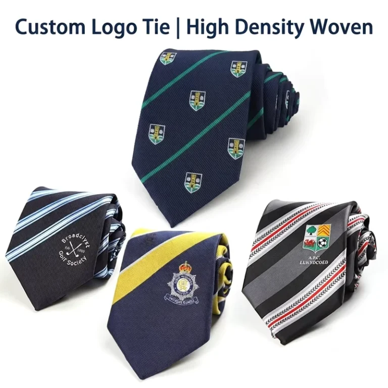 Custom-Logo-Personalized-Formal-School-Tie-Stripe-Eco-Friendly-Durable-Business-Uniform