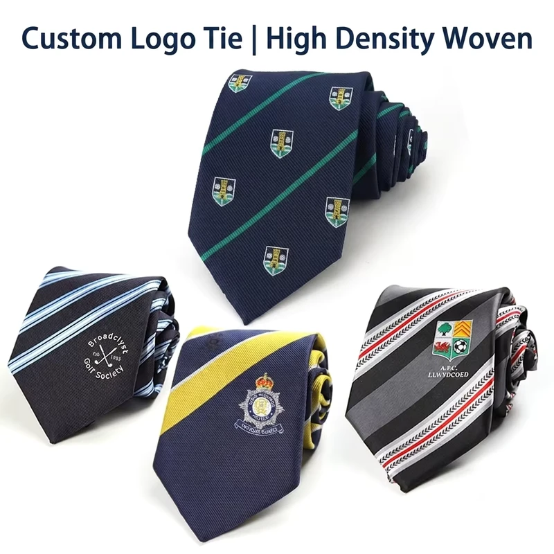 Custom-Logo-Personalized-Formal-School-Tie-Stripe-Eco-Friendly-Durable-Business-Uniform