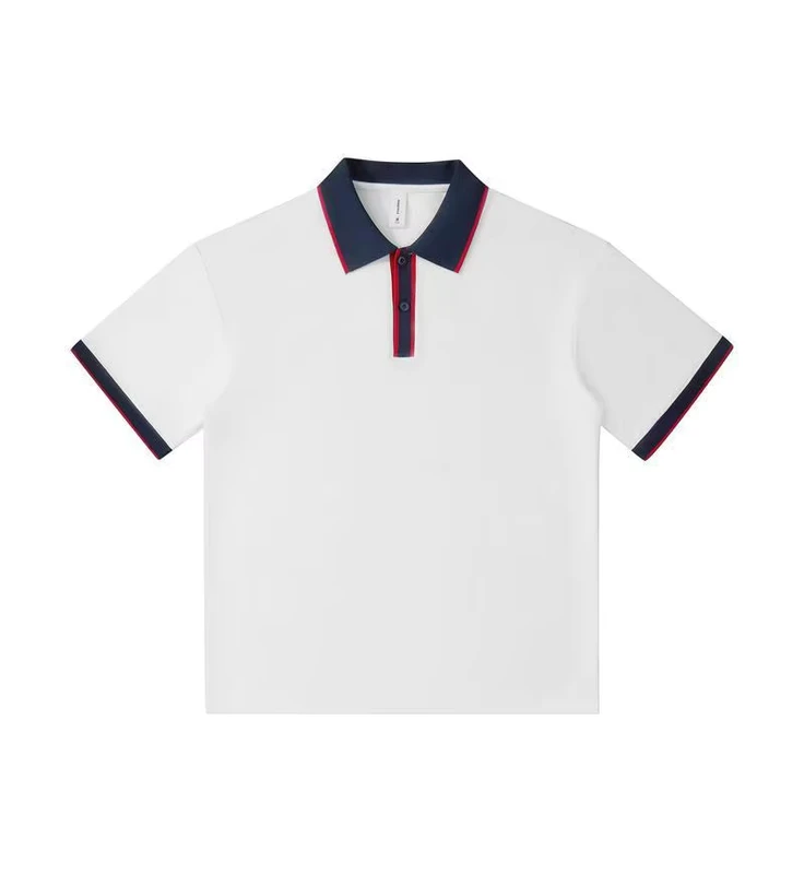 Custom-Logo-Polo-Shirt-Men-Women-68-Long-Staple-Cotton-Contrast-Collar-Short-Sleeve-Breathable-Student-Group-Uniform-Bulk-OEM