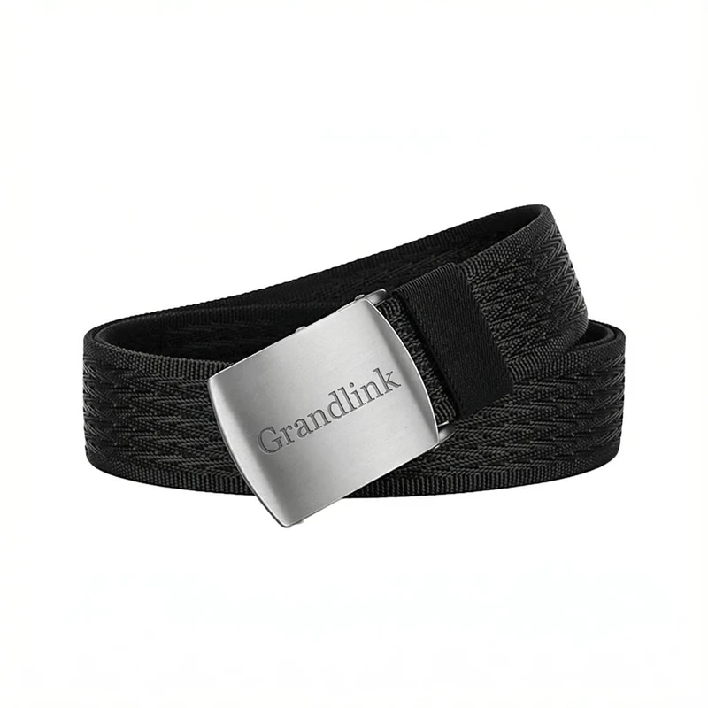 Custom-Logo-Polyester-Mens-Casual-Belt-Automatic-Alloy-Buckle-Durable-Canvas-Fabric-3.4cm-Thickening-Wear-Resistant