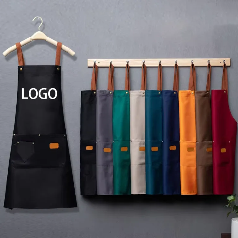 Custom-Logo-Polyester-Multi-Function-Home-Chef-Baking-Clothes-Adult-Aprons-Kitchen-Apron-with-Pockets