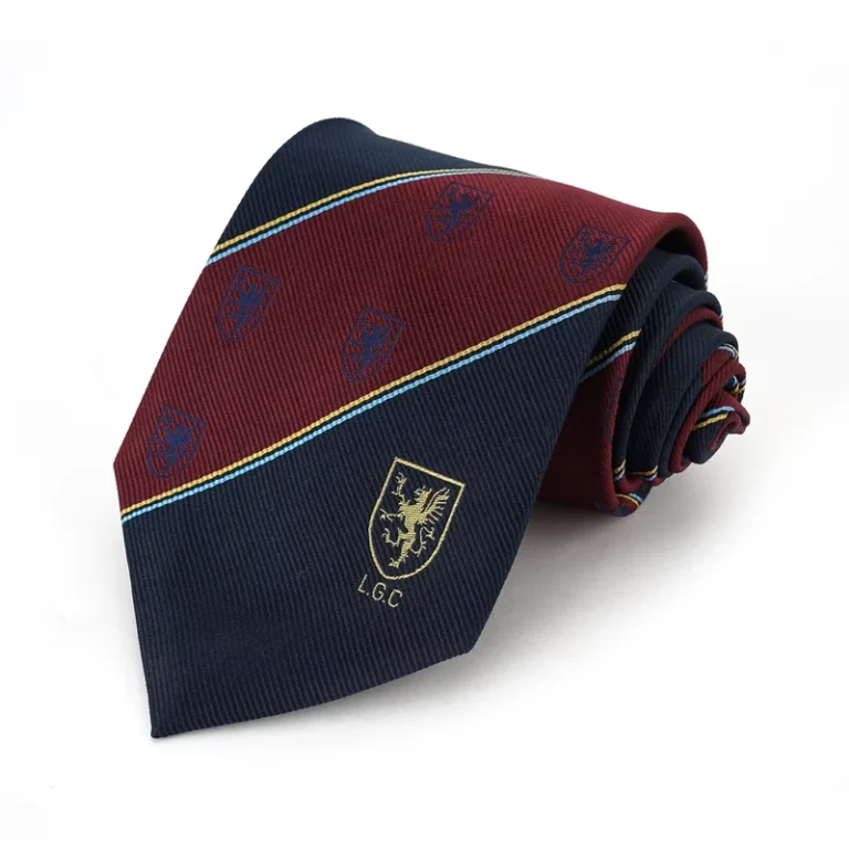 Custom-Logo-Polyester-Striped-Tie-Elegant-Team-Building-and-Gift-Product