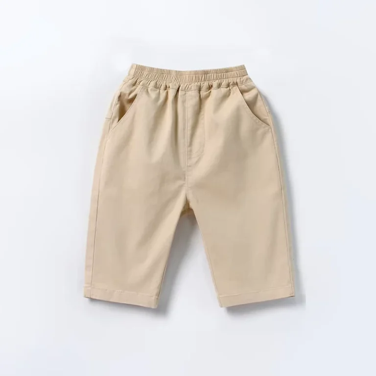 Custom-Logo-Primary-School-Childrens-Uniform-Short-Pants-Durable-Washable-Polyester-Cotton-Wearable
