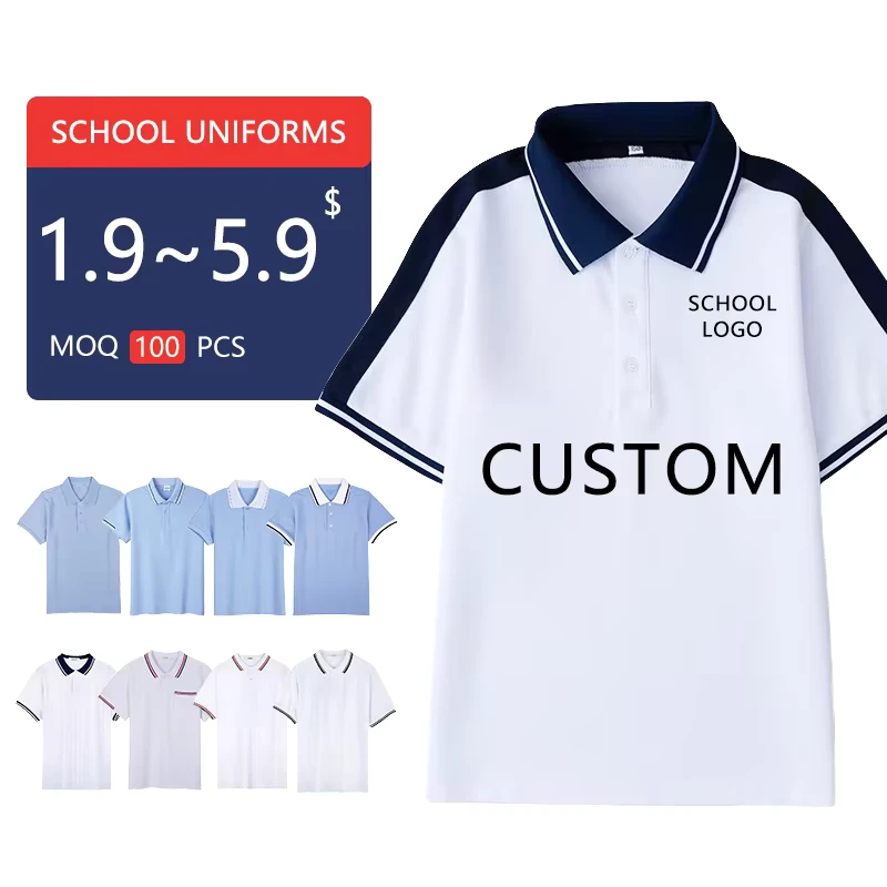 Custom-Logo-Printed-Plus-Size-Children-School-Uniform-Jersey-Short-Sleeve-T-Shirts-Punk-Style-OEM