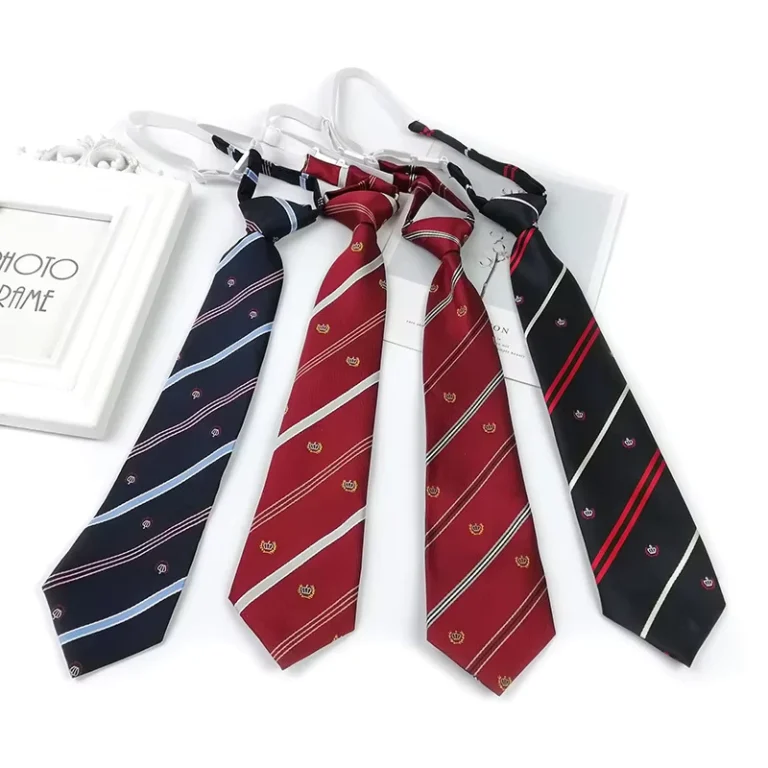Custom-Logo-School-Kids-Stripe-Necktie-Polyester-Student-Neck-Tie-Accessories-Jacquard-Pre-Knotted-Neckties-for-Uniforms
