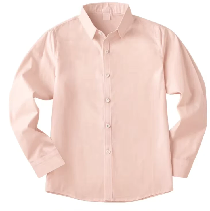 Custom-Logo-School-Uniform-Shirts-Light-White-Blank-Formal-Wear-for-Kids-Teens-Durable-Soft-Breathable-Cotton-Shirt
