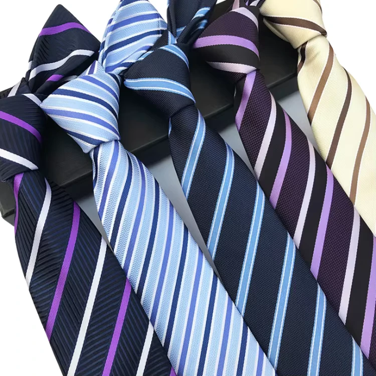 Custom-Logo-Striped-Neck-Ties-for-Men-Polyester-Woven-Casual-Neckties