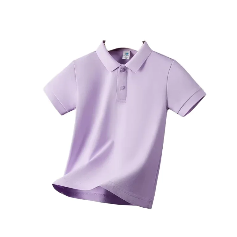Custom-Logo-Summer-School-Sports-Uniform-Kids-Golf-Polo-Shirt-with-Soft-Casual-Short-Sleeve-Solid-Color-Knitted-Fabric