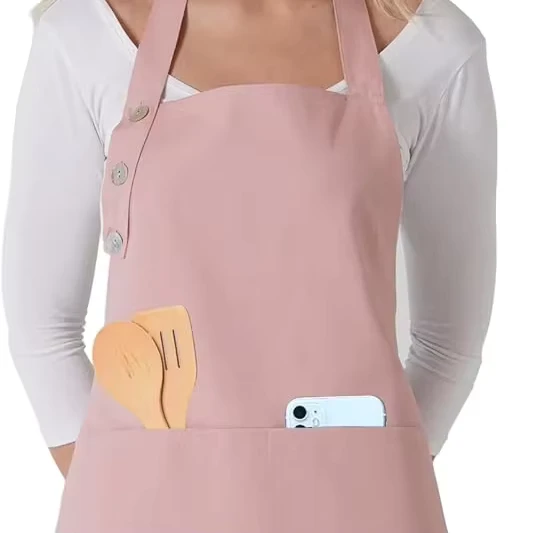 Custom-Logo-Twill-Unisex-Chefs-Uniform-Bib-Kitchen-Apron-for-Restaurant-Bar-Use-with-Adjustable-Straps