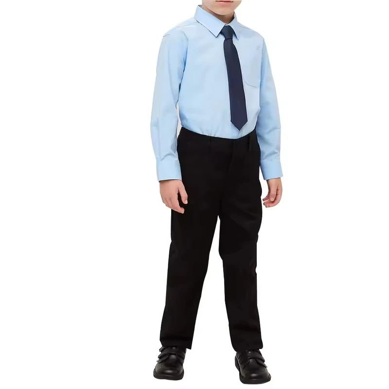 Custom-Made-School-Uniforms-for-Boys-and-Girls-Blue-Long-Sleeved-Tops-and-Long-Pants-for-Primary-and-Middle-School-Students