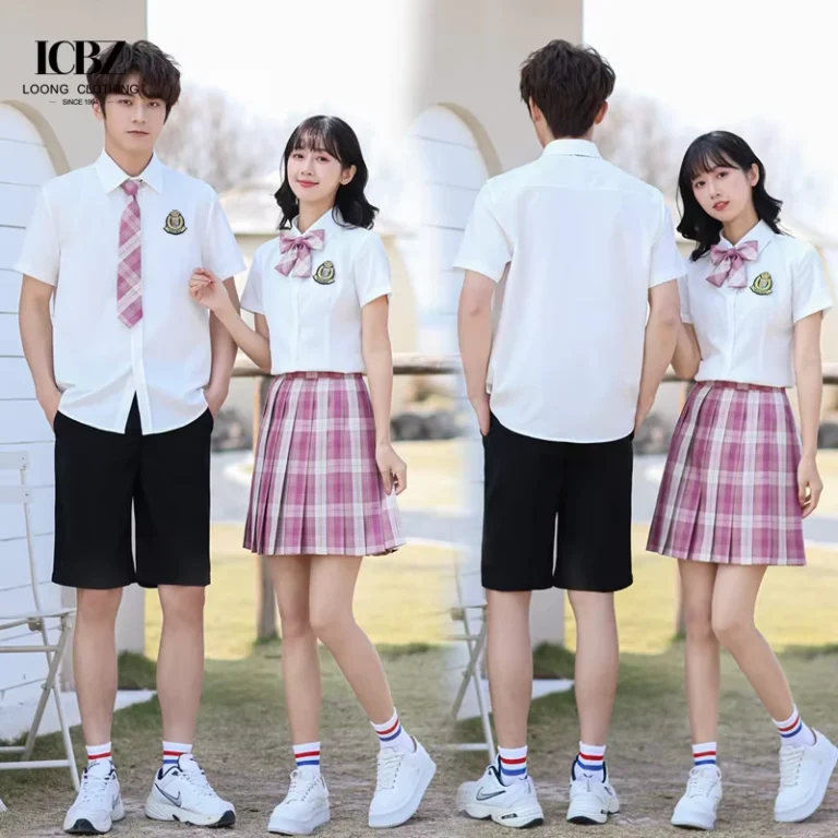 Custom-Made-Summer-Junior-High-and-High-School-Uniforms-for-Men-and-Women-Lapel-Short-Sleeved-Suits-Sets-for-Students