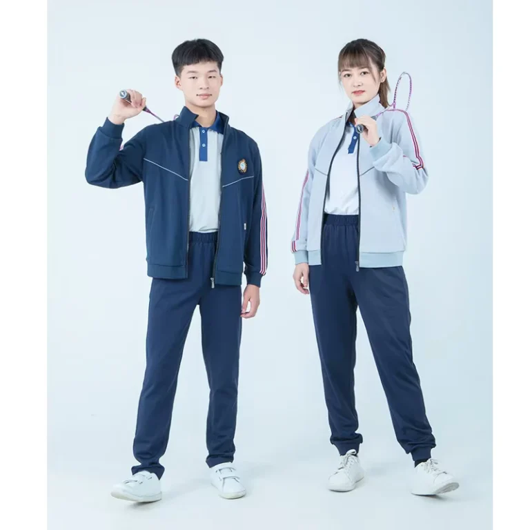 Custom-Navy-Blue-Long-Sleeve-Sports-Pants-Knitted-Fabric-School-Wear-for-Children