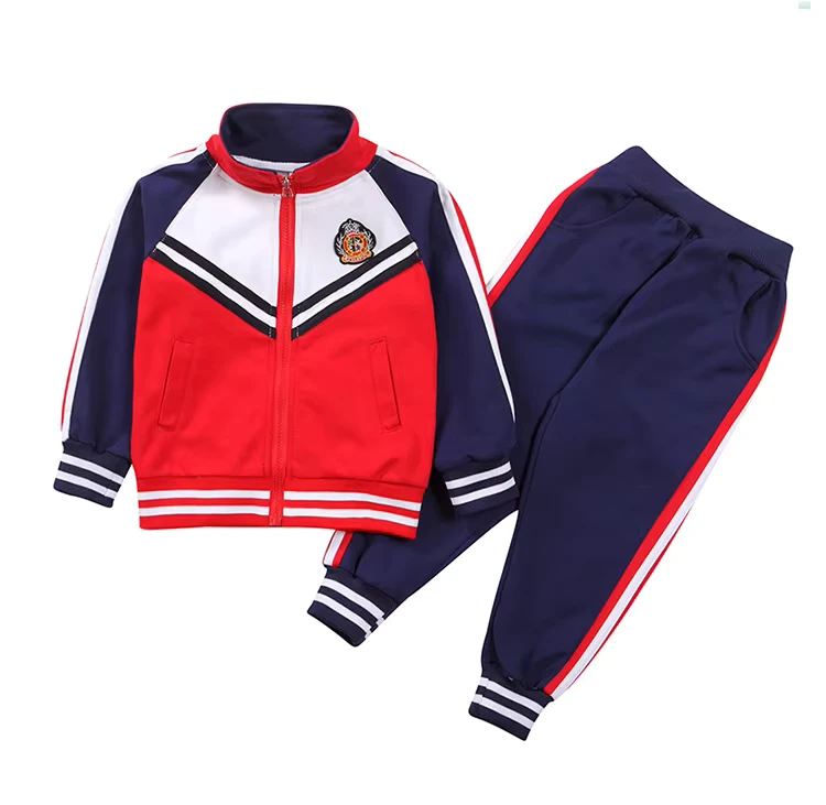 Custom-New-Fashion-Autumn-Uniform-Unisex-Sports-Wear-Dress-Set-for-Primary-School-Boys-and-Girls