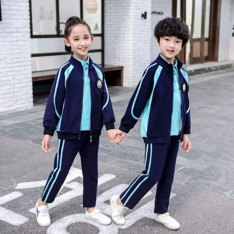 Custom-New-Modern-Unisex-3-Piece-Sports-Set-Spring-Autumn-School-Uniform-for-Kindergarten-Elementary-Class