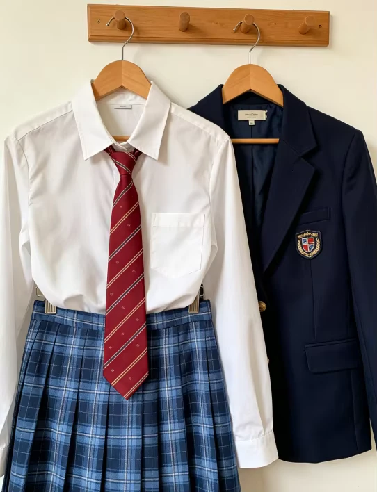 Custom-OEM-Girls-School-Uniforms-for-Junior-and-Senior-High-School-Students-Professional-Suit-Skirts-Polyester-Cotton