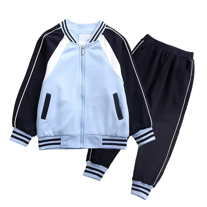 Custom-OEM-Primary-School-Uniform-Set-Sport-Loose-Varsity-Uniforms