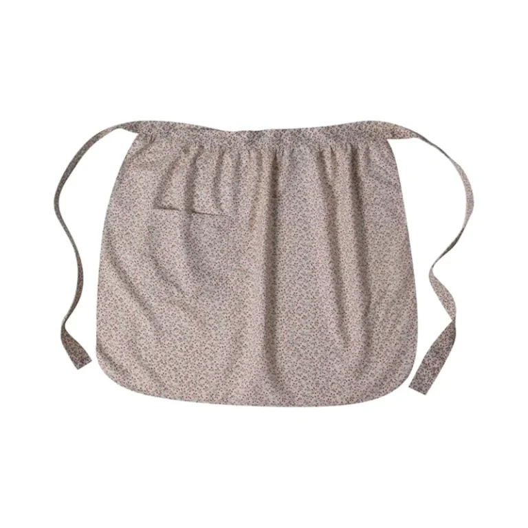 Custom-Polyester-Cream-Calico-Waist-Half-Apron-with-Pocket-for-Girls-and-Teens-for-Pioneer-Peasant-Costume