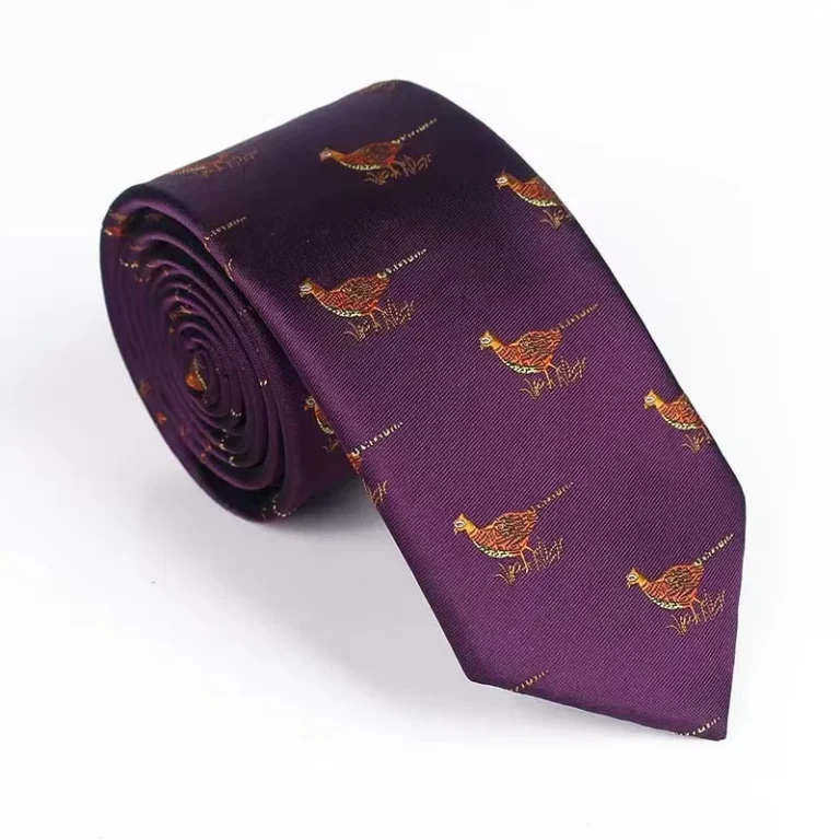 Custom-Polyester-High-Density-Jacquard-Novelty-Animal-Tie-for-School-Business-Uniform