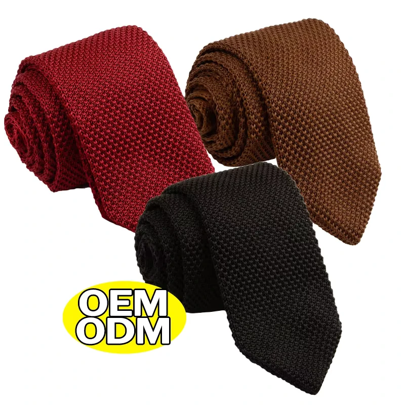 Custom-Polyester-Jacquard-Casual-Ties-Personalized-Pattern-Logo-Hand-Made-Knit-Tie