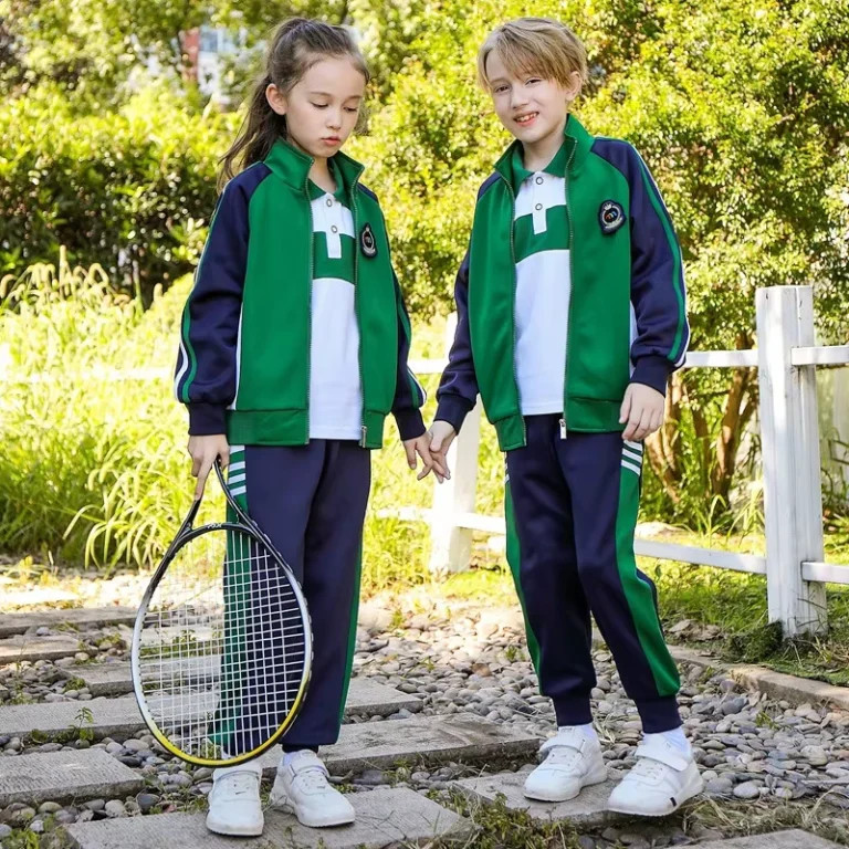 Custom-Primary-School-Baseball-Training-Sportswear-Tracksuit-2-Piece-Set-Kids-Unisex-Sweatsuits-School-Uniform