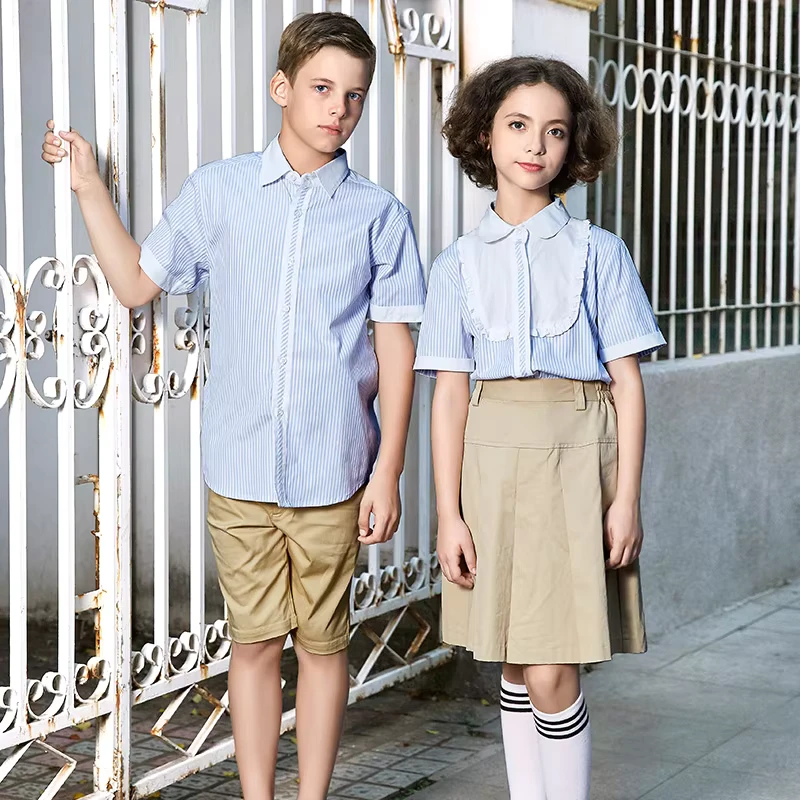 Custom-Primary-and-Middle-School-Uniform-Unisex-Polyester-School-Uniform-Shirts-With-Embroidery