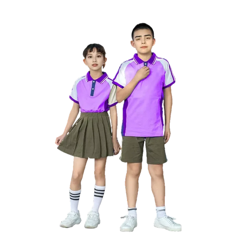 Custom-Purple-School-Uniform-Polo-and-Shorts-Set-MOQ-100-Sets-Available-in-Any-Size-Logo-Design