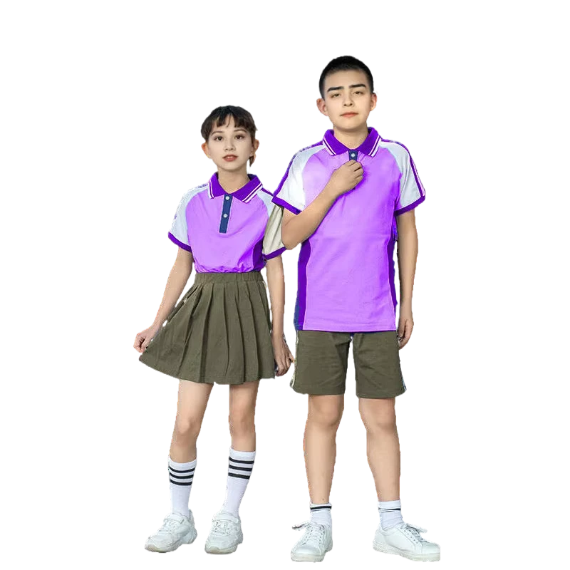 Custom-Purple-School-Uniform-Polo-and-Shorts-Set-MOQ-100-Sets-Available-in-Any-Size-Logo-Design