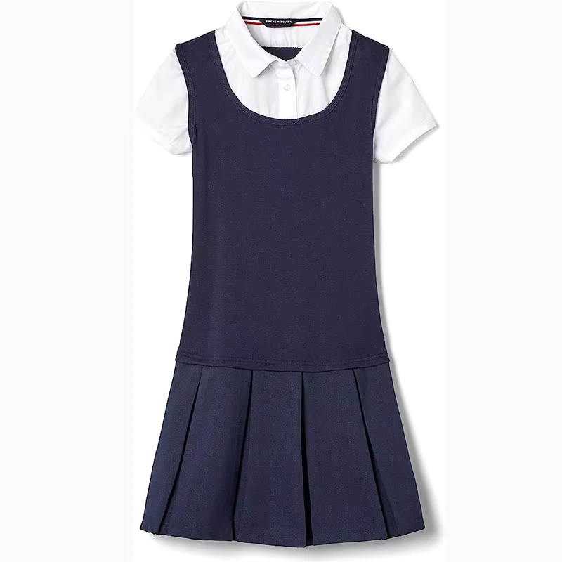 Custom-School-Uniform-Girls-Twofer-Pleated-Dress