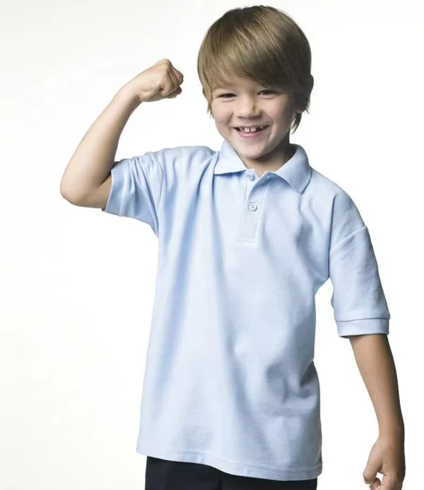 Custom-School-Uniform-Kids-Pique-Cotton-Polo-Shirt