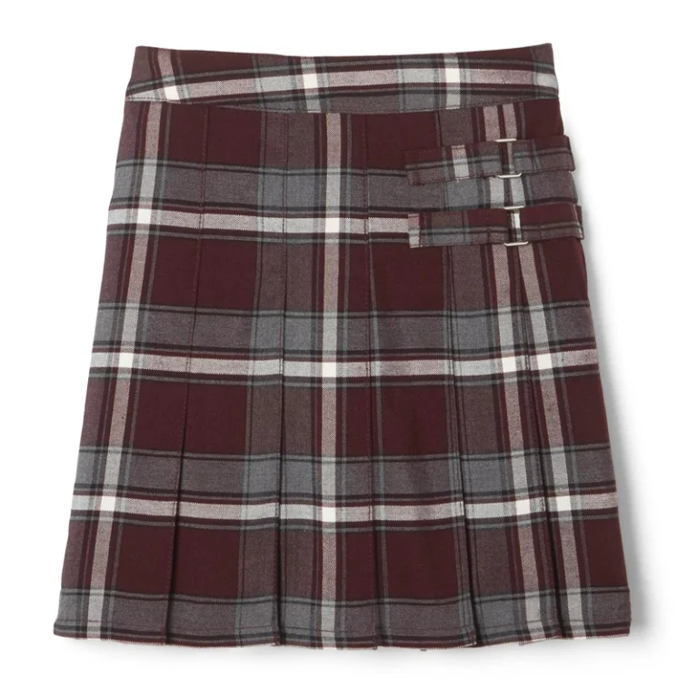Custom-School-Uniform-Skirt-High-Waist-Pleated-Skirt-Student-Girls-Solid-Skirt