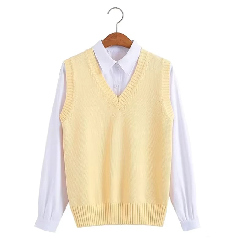 Custom-School-Uniform-Sweater-Knitwear-Preppy-Style-Sleeveless-Jacquard-Letter-Custom-Primary-Knit-Sweater-Vest