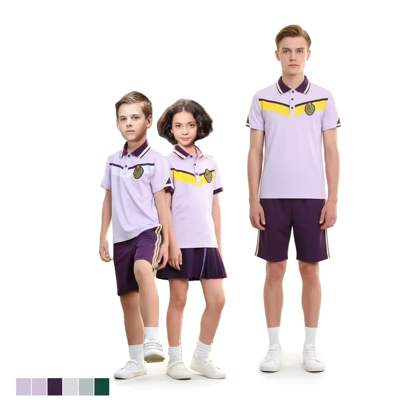 Custom-School-Uniform-for-Kids-Primary-Secondary-School-Polo-Shirt-T-Shirts-Tops-Plaid-Skirt-Pants-Uniform-Formal-Wear