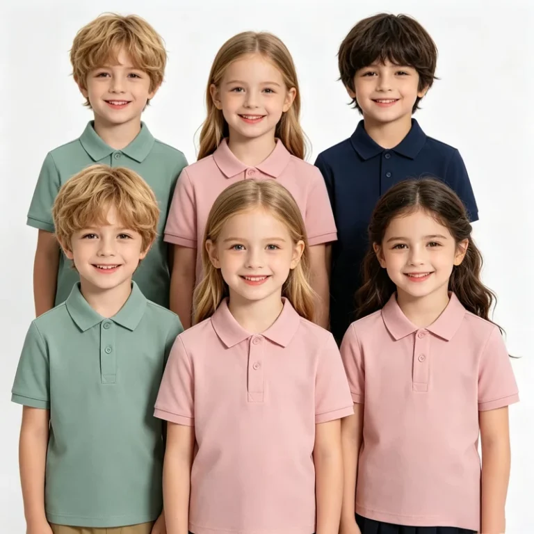 Custom-School-Uniforms-Summer-Children-Boys-Girls-Shirts-for-Kids-Blank-Custom-Logo-Lapel-Polo-Shirts