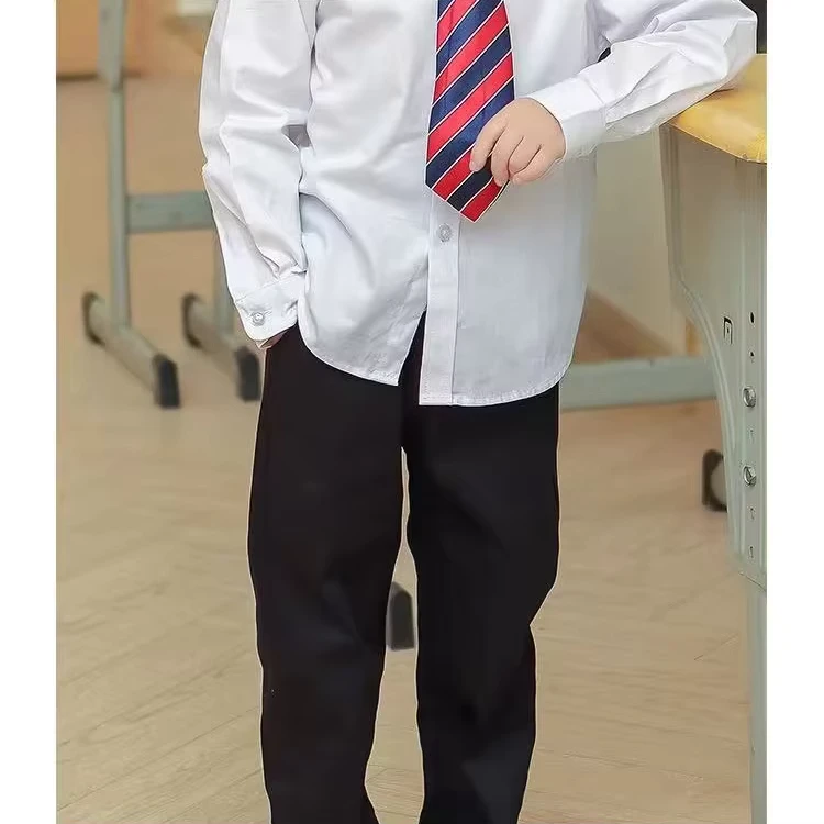 Custom-School-Uniforms-and-Shirts-All-Cotton-White-Shirts-and-Pull-to-School-Pants-Boys-and-Girls-Ages-6-16