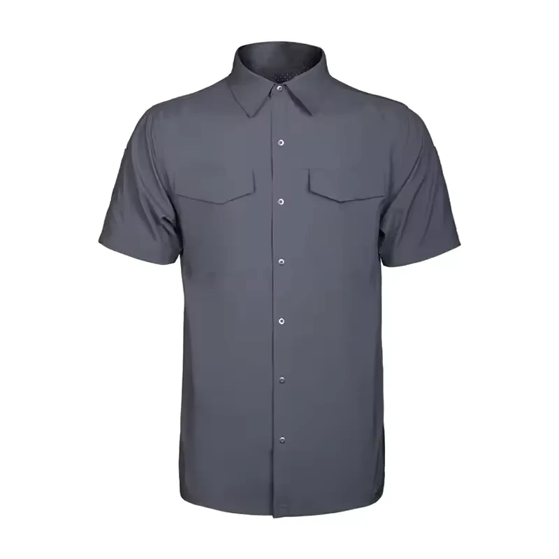 Custom-Short-Sleeve-Fused-Collar-Short-Sleeve-School-Uniform-Shirt