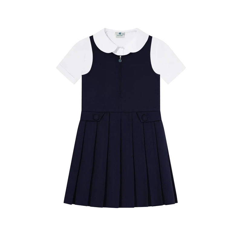 Custom-Short-Sleeve-White-Shirts-Uniform-Designs-for-High-School-Dress-Set-School-Uniform-Girl-Short-Dress-Pinafores-Shirt-Suit
